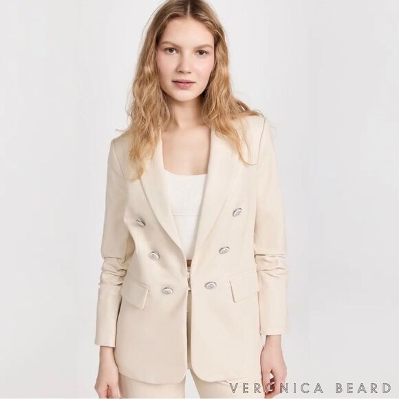 Veronica Beard **NWT** Beacon Dickey Blazer Jacket in Ecru - Picture 7 of 15